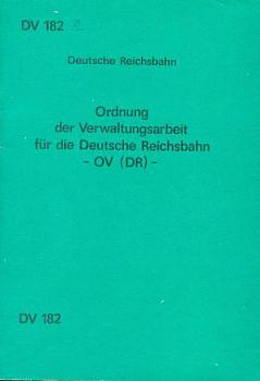 DV 182 Ordnung Verwaltungsarbeit DR