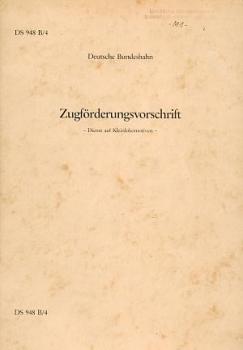 Zugförderungsvorschrift, Dienst auf Kleinlokomotiven DS 948B/4