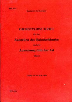 DV 415 Aufstellen des Bahnhofsbuchs (Bavo) DR 1970