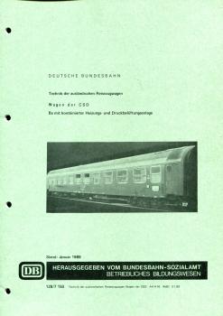 DB Technik der ausländischen Reisezugwagen Wagen der CSD Ba mit kombinierter Heizung- und Druckbelüftungsanlage