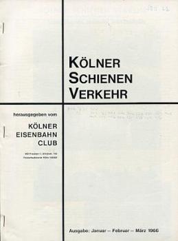 Kölner Schienenverkehr 1 / 2 / 3 1966