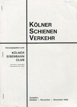 Kölner Schienenverkehr 10 / 11 / 12 1966