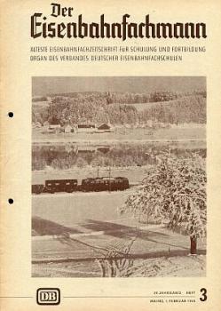 Der Eisenbahnfachmann Heft 3 / 1965