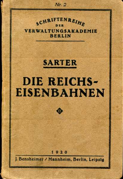 Die Reichs-Eisenbahnen 1920