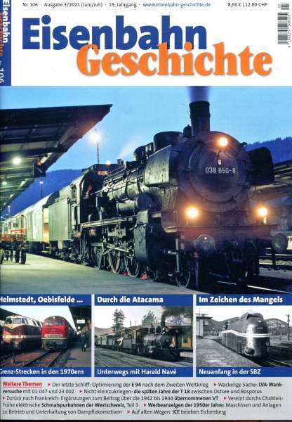 DGEG Eisenbahn Geschichte Heft 106