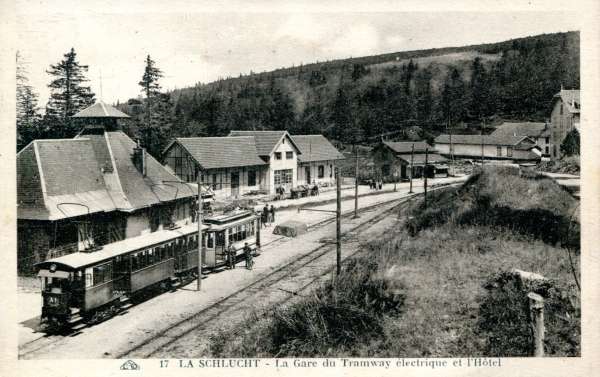 AK La Schlucht  LA Gare du Tramways