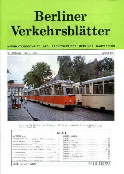 Berliner Verkehrsblätter 01 / 1993