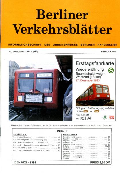 Berliner Verkehrsblätter 02 / 1994