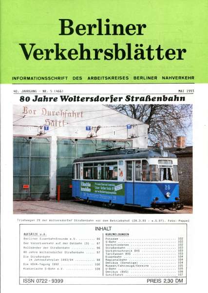 Berliner Verkehrsblätter 05 / 1993