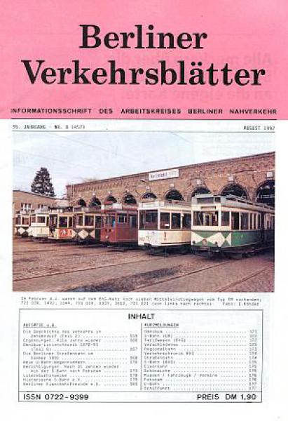 Berliner Verkehrsblätter 08 / 1992