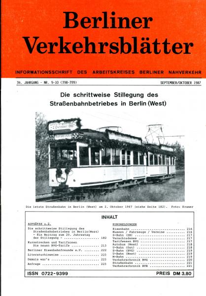 Berliner Verkehrsblätter 09 / 1987