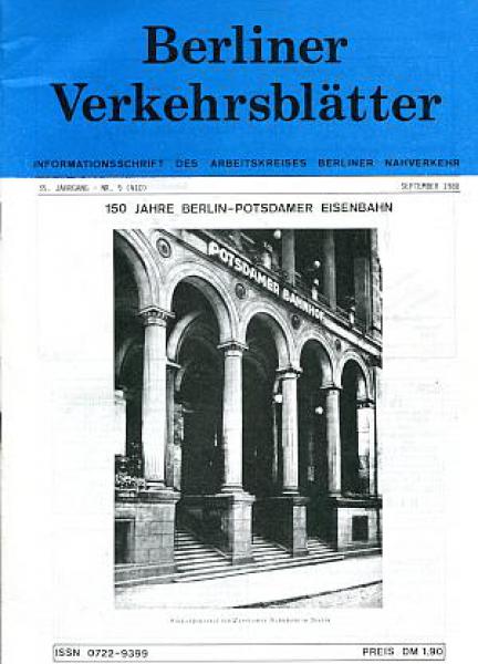 Berliner Verkehrsblätter 09 / 1988