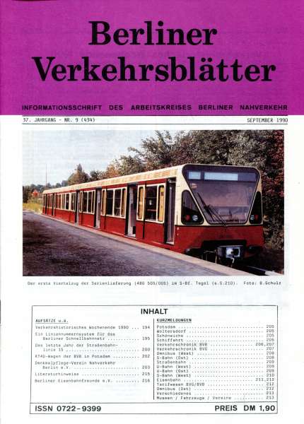 Berliner Verkehrsblätter 09 / 1990