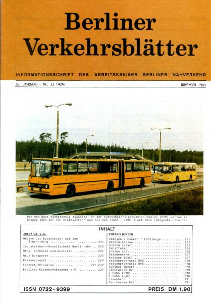 Berliner Verkehrsblätter 11 / 1989