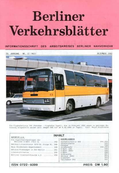 Berliner Verkehrsblätter 12 / 1992