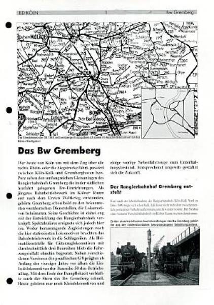 Das Bw Gremberg