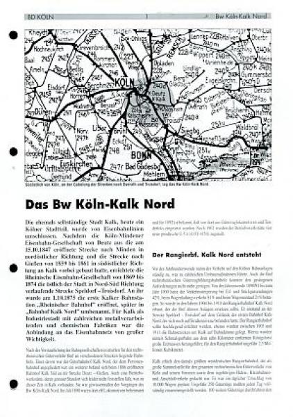 Das Bw Köln Kalk Nord