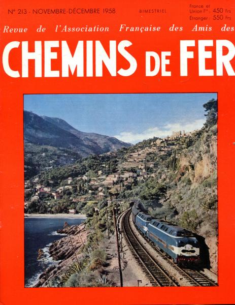 Chemins de Fer No 213 11-12 1958