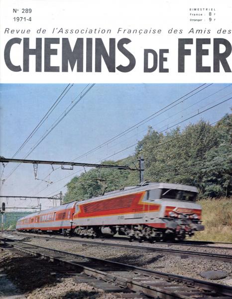 Chemins de Fer No 289 1971 / 4