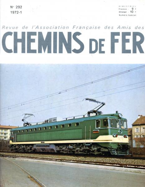 Chemins de Fer No 292 1972 / 1