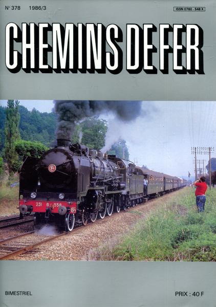 Chemins de Fer No 378 1986 / 3