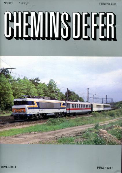 Chemins de Fer No 381 1986 / 6