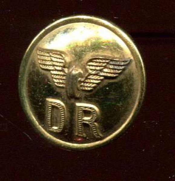 DR Uniformknopf mit Flügelrad