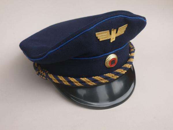DR Mütze 2 blaue Biesen neues Flügelrad Größe 56