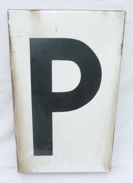 Emailleschild P Pfeiftafel Pf 1
