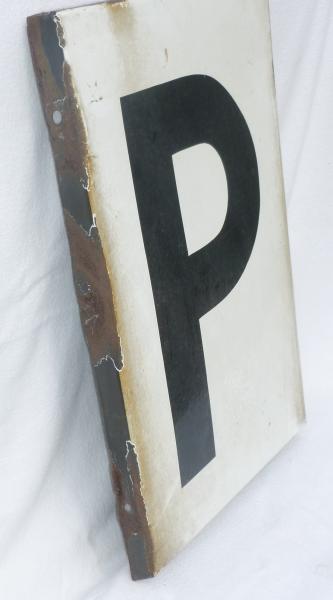 Emailleschild P Pfeiftafel Pf 1