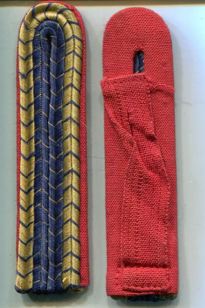 Schulterstücke DR II alte schmale Ausführung, Metallfäden