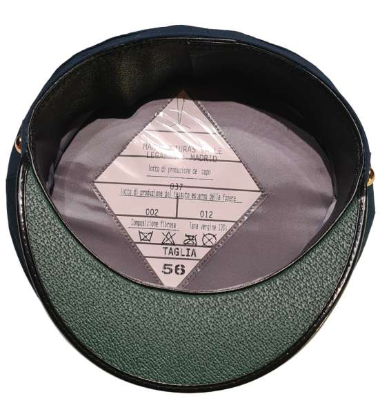 Dienstmütze grün Italien FS  Größe 56