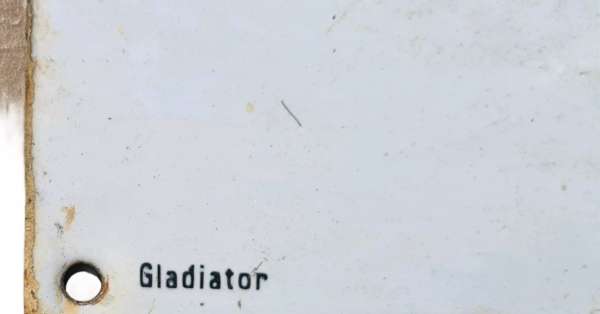 Emailleschild 17 vom Schrankenposten