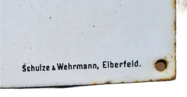 Emailleschild 17 vom Schrankenposten