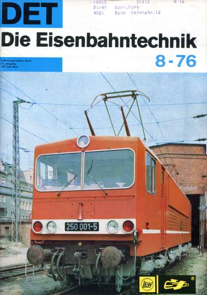 Die Eisenbahntechnik Heft 08 / 1976