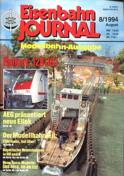 Eisenbahn Journal Heft 08 / 1994 Modellbahn Ausgabe