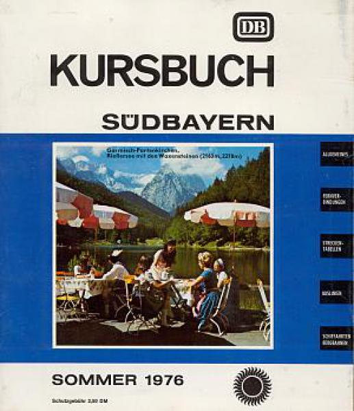 Kursbuch Südbayern 1976