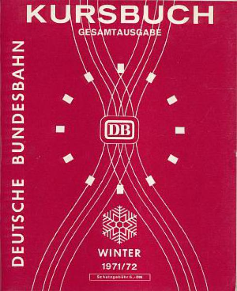 Kursbuch DB 1971 / 1972