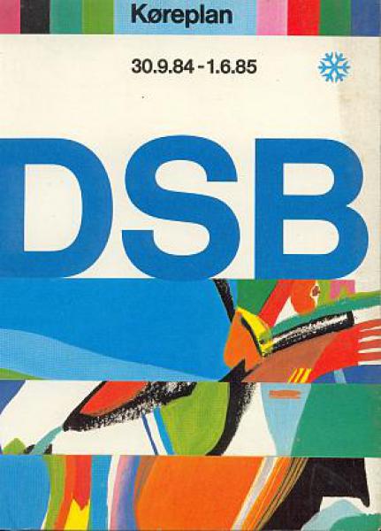 DSB Kursbuch Dänemark 1984 / 1985