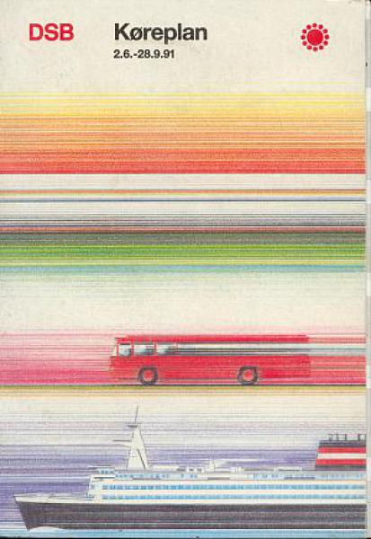 DSB Kursbuch Dänemark 1991