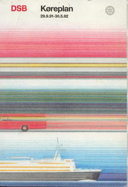 DSB Kursbuch Dänemark 1991 / 1992