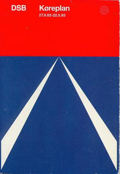 DSB Kursbuch Dänemark 1992 / 1993