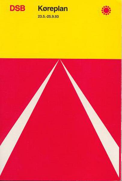 DSB Kursbuch Dänemark 1993
