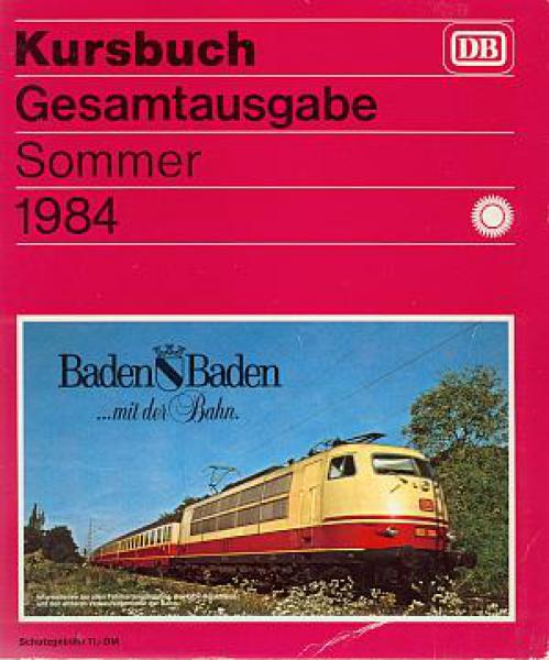 Kursbuch DB 1984