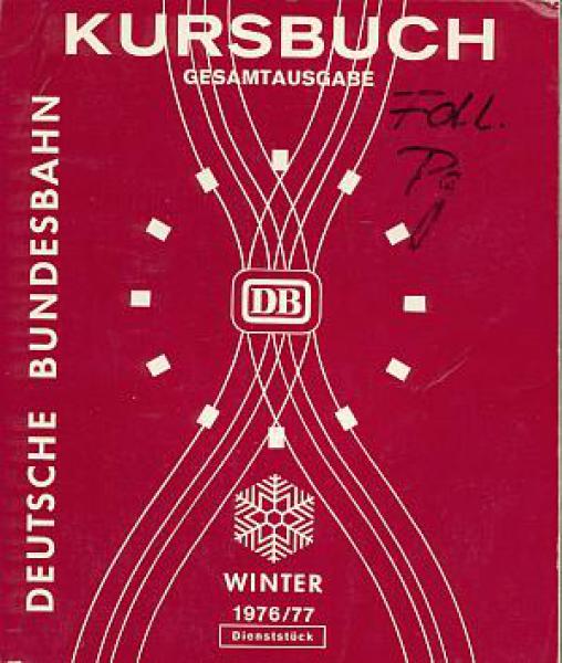 Kursbuch DB 1976 / 1977