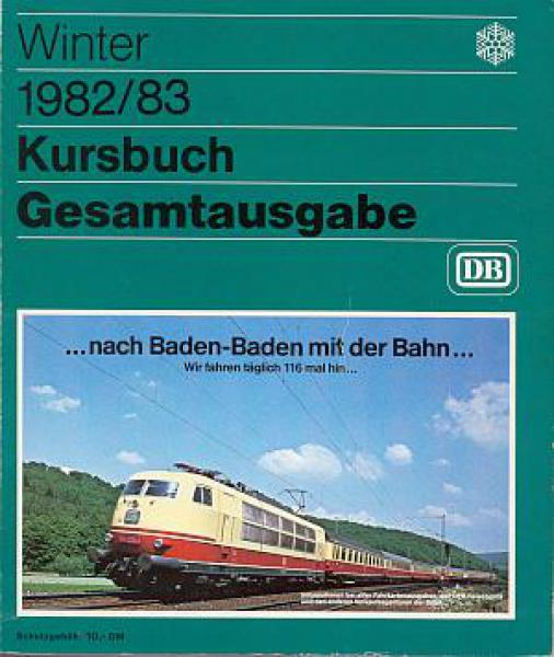 Kursbuch DB 1982 / 1983