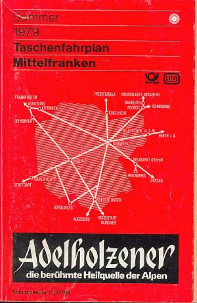 Taschenfahrplan Mittelfranken 1979
