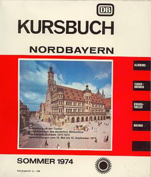 Kursbuch Nordbayern 1974