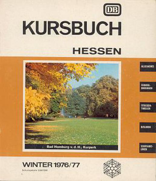 Kursbuch Hessen 1976 / 1977