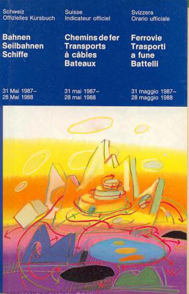 Kursbuch SBB Schweiz 1987 / 1988